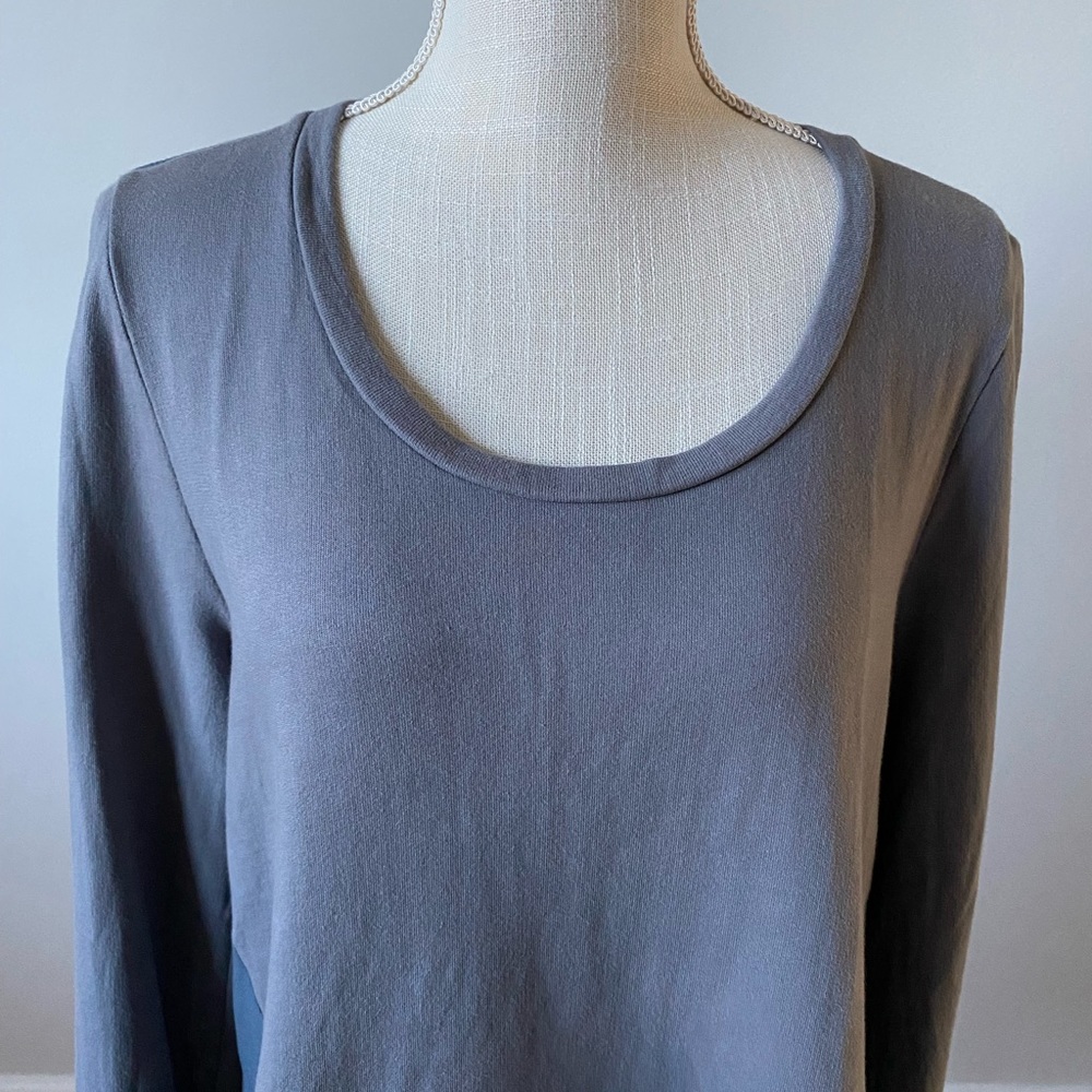 Anthropologie Mixmade Sweatshirt Top Gray - Picture 2 of 8